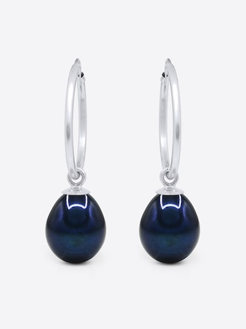Ateliers Saint Germain - Pendientes 'SAINT CYPRIEN' en negro: frente