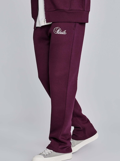 SikSilk Workout Pants 'Essentials Track Pants' in Bordeaux, Item view