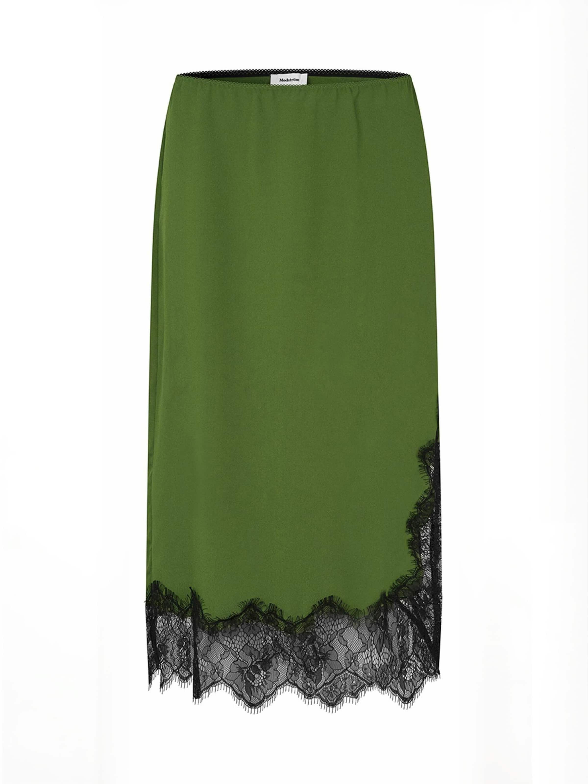 modström - Falda ' Birkmd ' en verde: frente