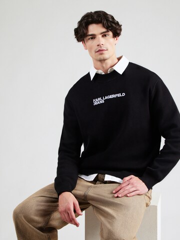 KARL LAGERFELD JEANS Sweatshirt in Black: front
