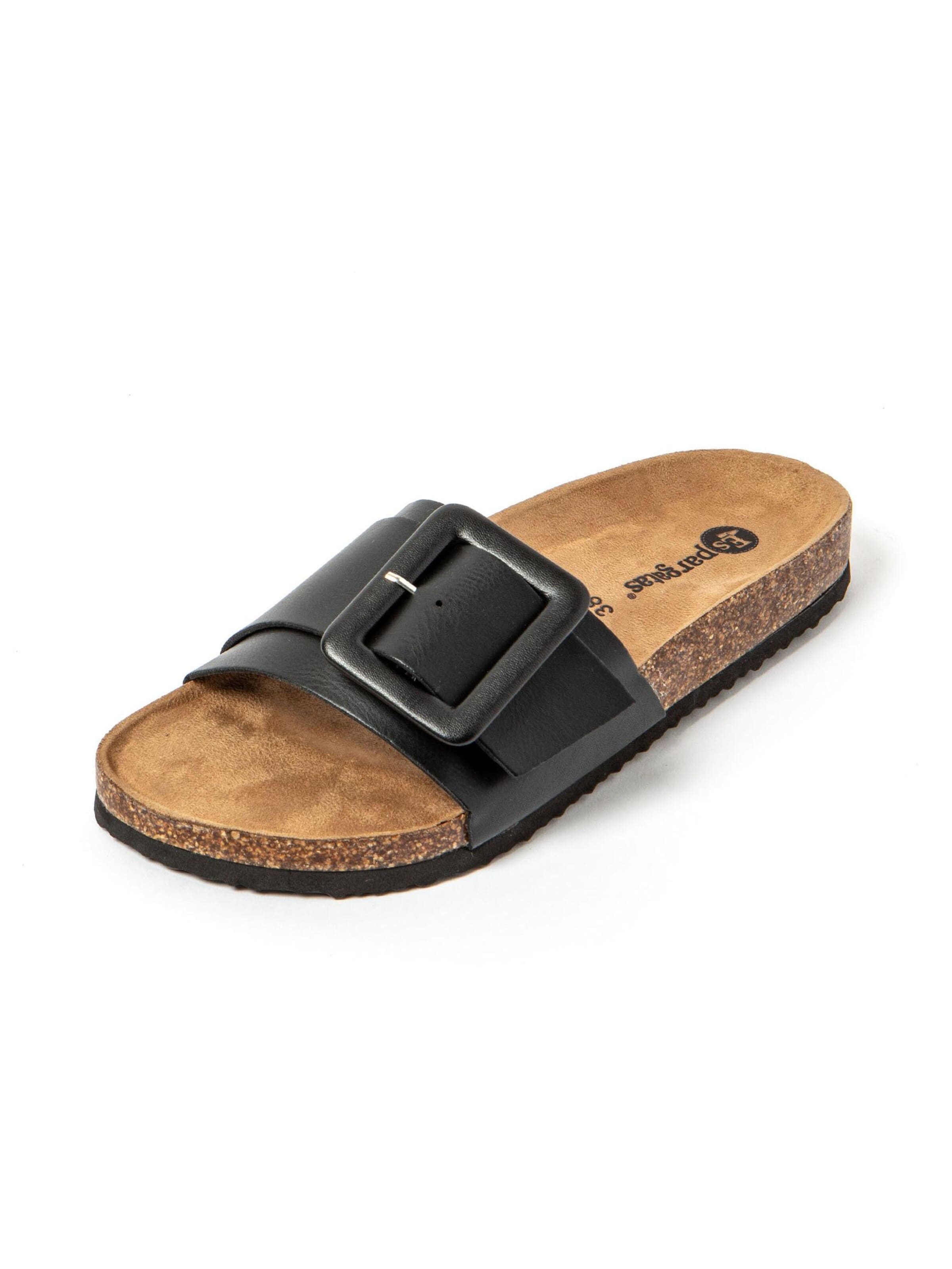 Scarpe da spiaggia / da bagno 'Greta' di Espargatas in nero: frontale