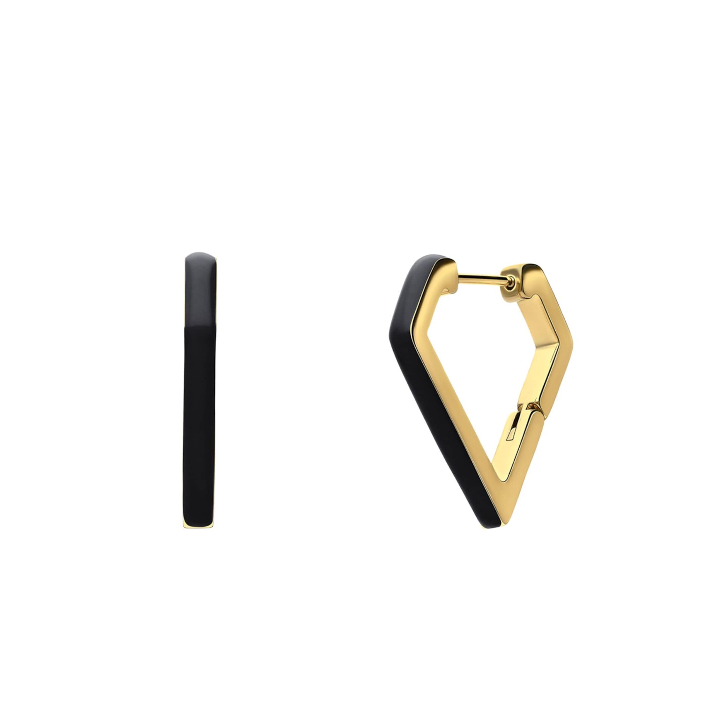 Lucardi Earrings in Gold: front