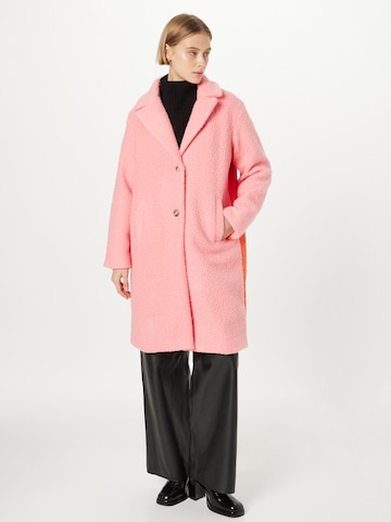 PIECES Between-Seasons Coat 'Nikla' in Pink: front