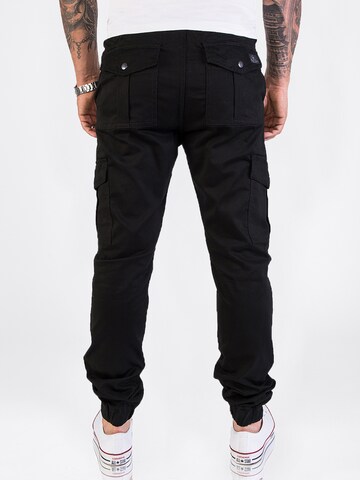 Rock Creek Tapered Cargohose in Schwarz