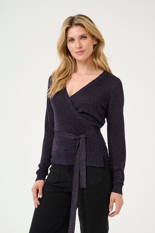 Kaffe Strickjacke 'Ankra' in Schwarz: Vorderseite