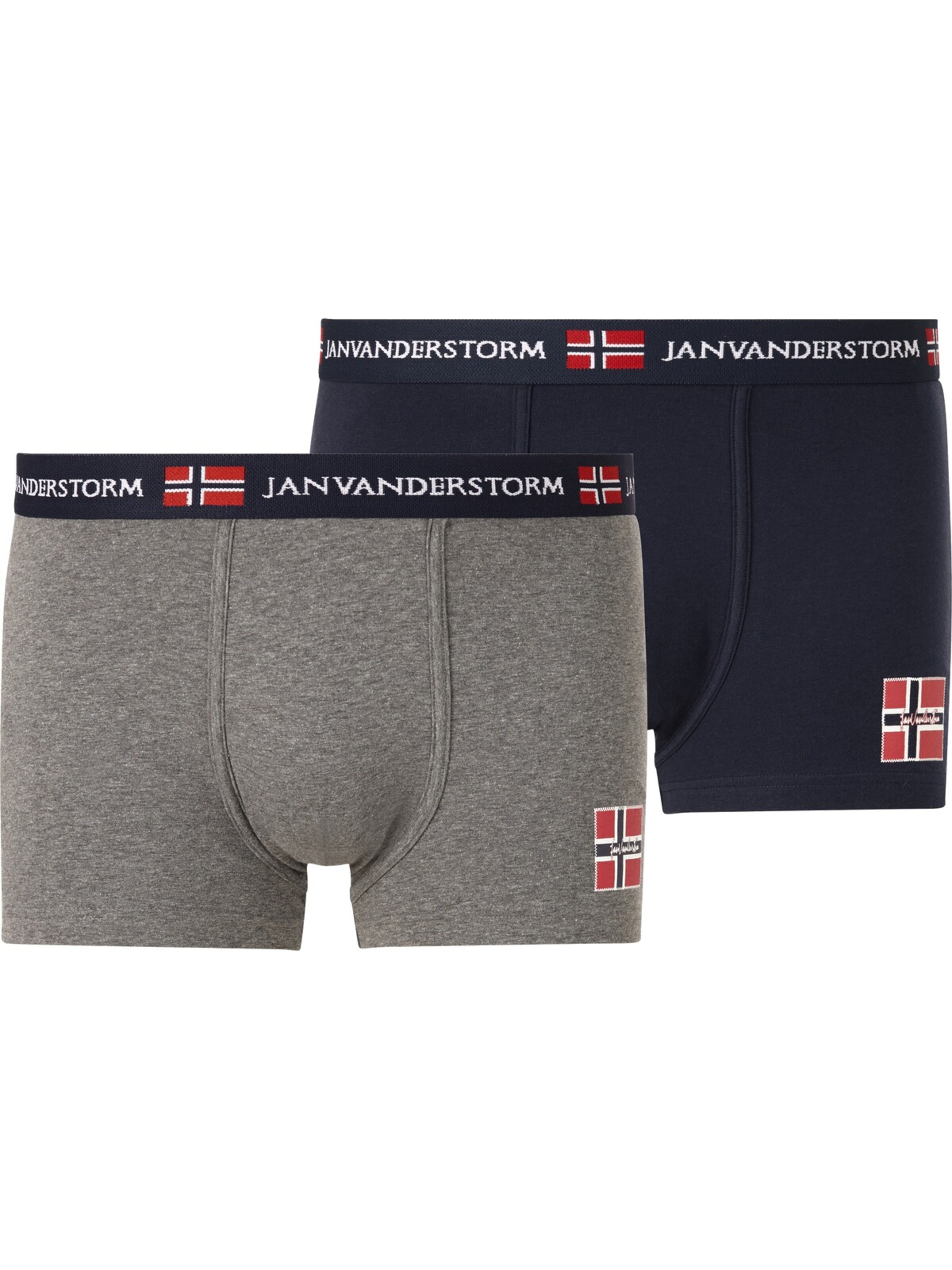 Jan Vanderstorm 2er Pack Retropant ' Tem ' in Blau: Vorderseite