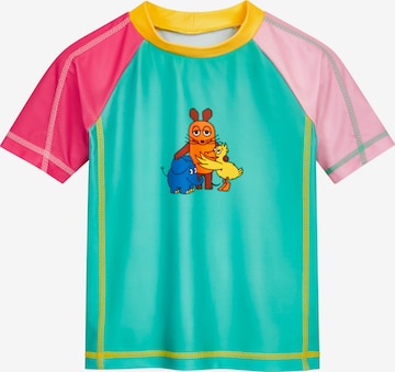 PLAYSHOES UV-suoja 'Die Maus Freunde' värissä vihreä: etupuoli