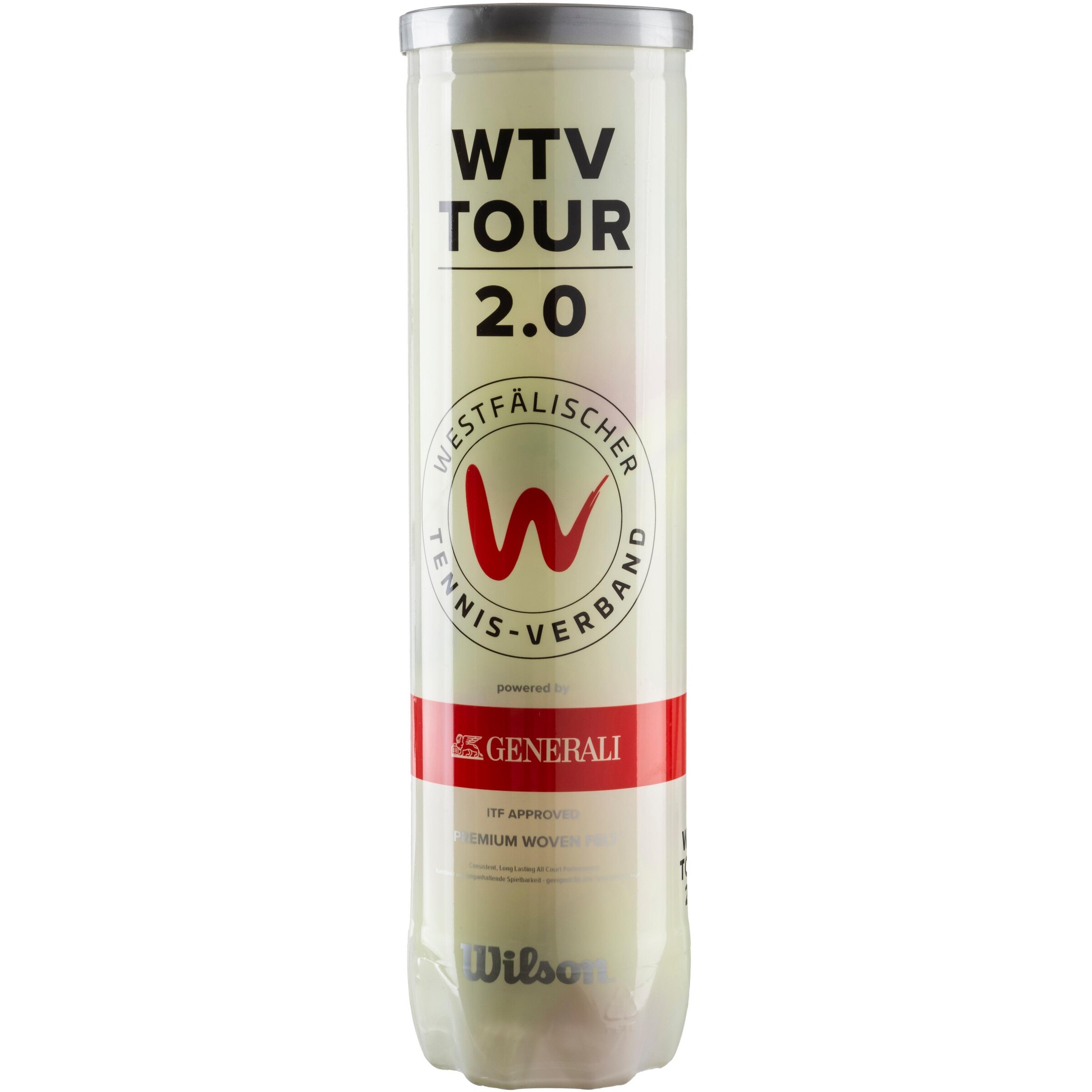 WILSON Ball 'WTV Tour2.0' in Gelb