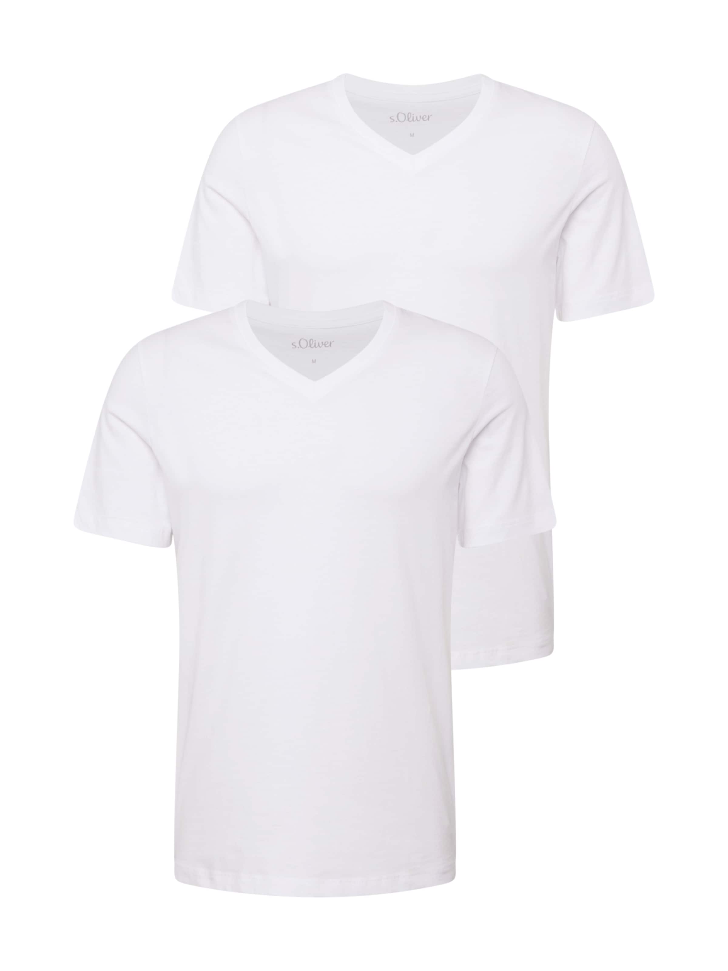 T-Shirt s.Oliver en blanc : devant