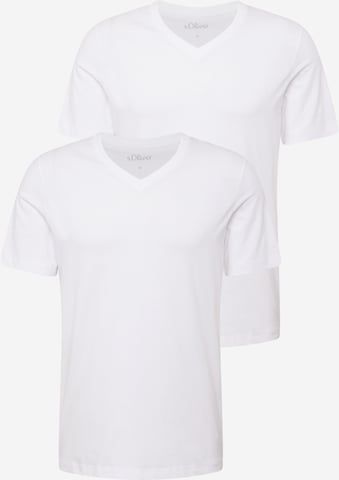 T-Shirt s.Oliver en blanc : devant