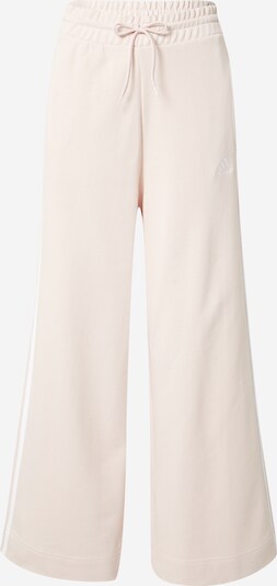 ADIDAS SPORTSWEAR Pantalon de sport 'Essentials 3-Stripes French Terry Wide' en crème / blanc, Vue avec produit