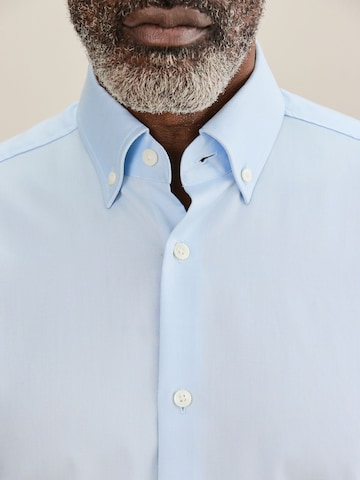 Next Slim fit Button Up Shirt in Blue