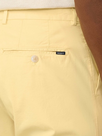 Hackett London Slim fit Chino trousers 'Kensington' in Yellow
