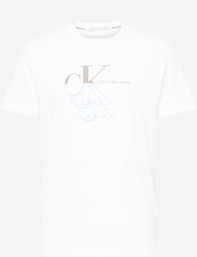 Calvin Klein Jeans Tričko - sivá / biela, Produkt
