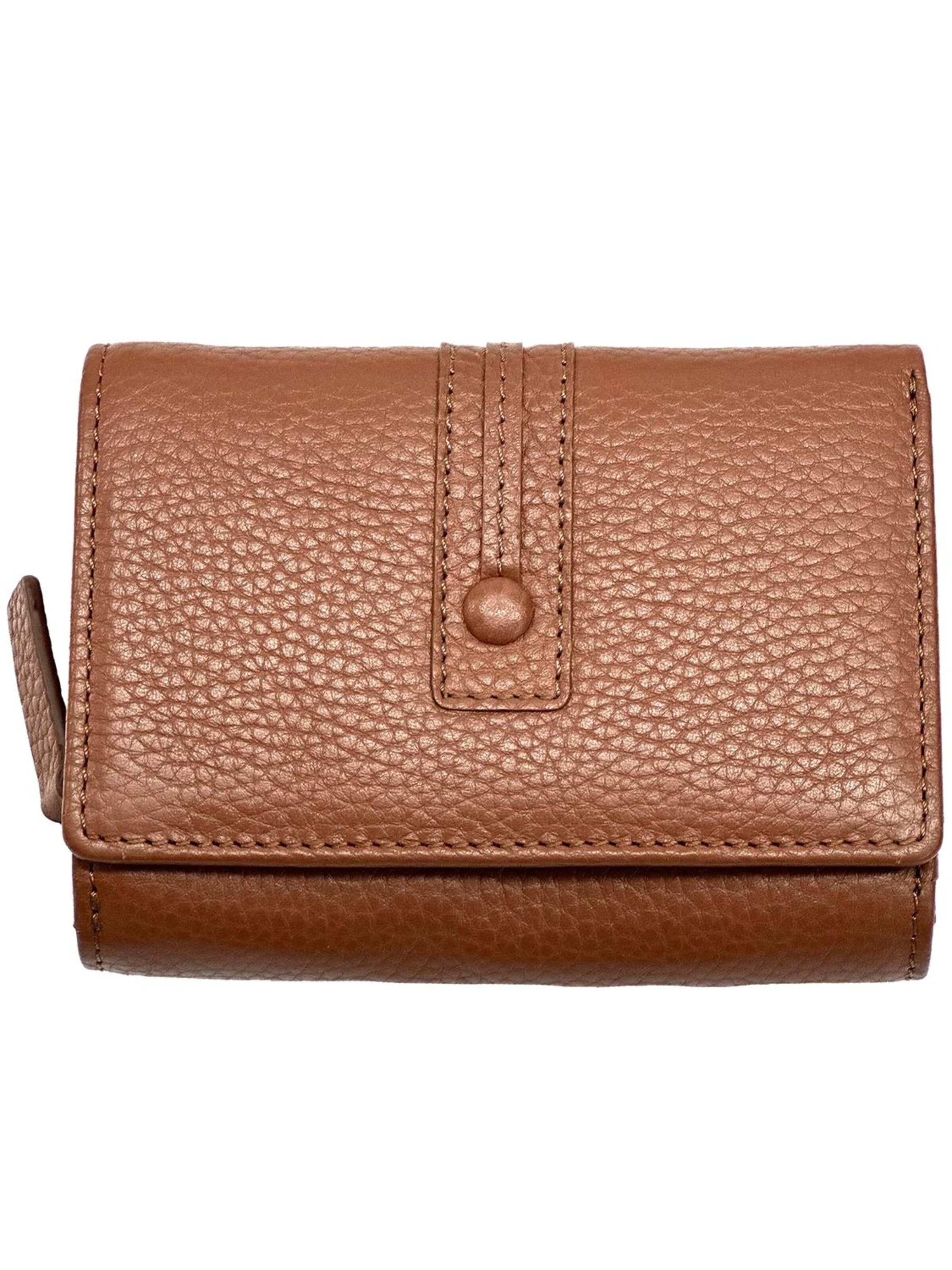 Florence Wallet in Brown: front