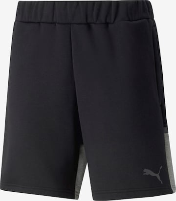 PUMA Regular Workout Pants 'TeamCUP' in Black: front