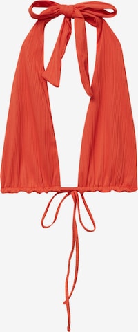 Pull&Bear Trikotni nedrčki Bikini zgornji del | rdeča barva: sprednja stran
