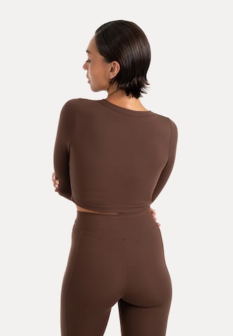 T-shirt 'Niora' Smilodox en marron