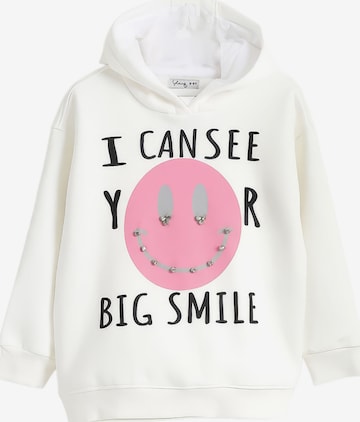 Sweat-shirt Solang en blanc : devant