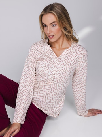 Pastunette Pajama 'Rosewood Comfort' in Beige
