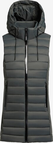 khujo Bodywarmer ' CEBCA ' in Groen: voorkant