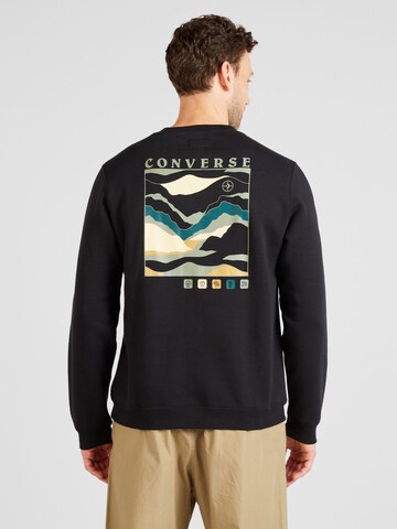 CONVERSE Sweatshirt 'ALL STAR WINTER ART' i sort