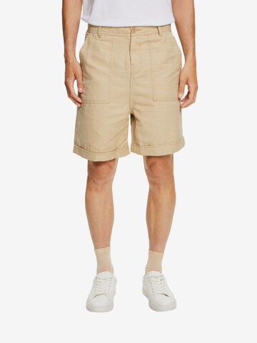 ESPRIT Regular Pants in Beige: front