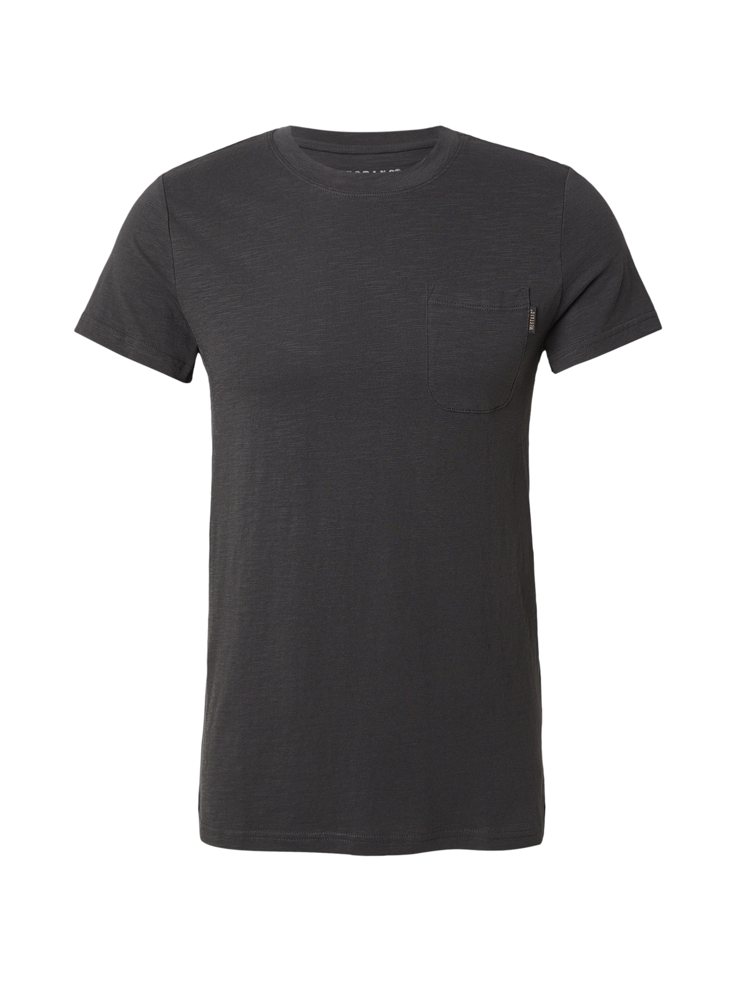 MUSTANG Shirt 'ALLEN' in Zwart: voorkant