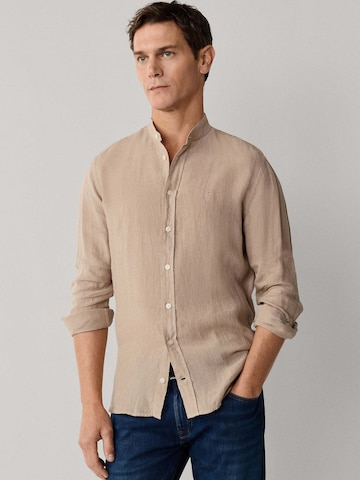 Coupe regular Chemise Hackett London en beige