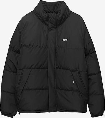 Giacca di mezza stagione di Pull&Bear in nero: frontale