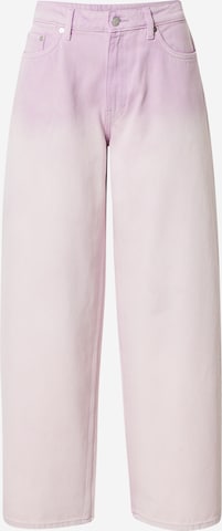 WEEKDAY Wide Leg Jeans 'Expand' in Lila: predná strana