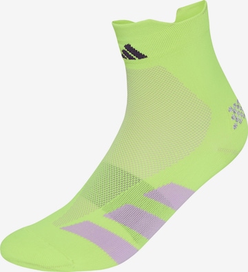 geltona ADIDAS PERFORMANCE Sportinės kojinės 'Adizero': priekis