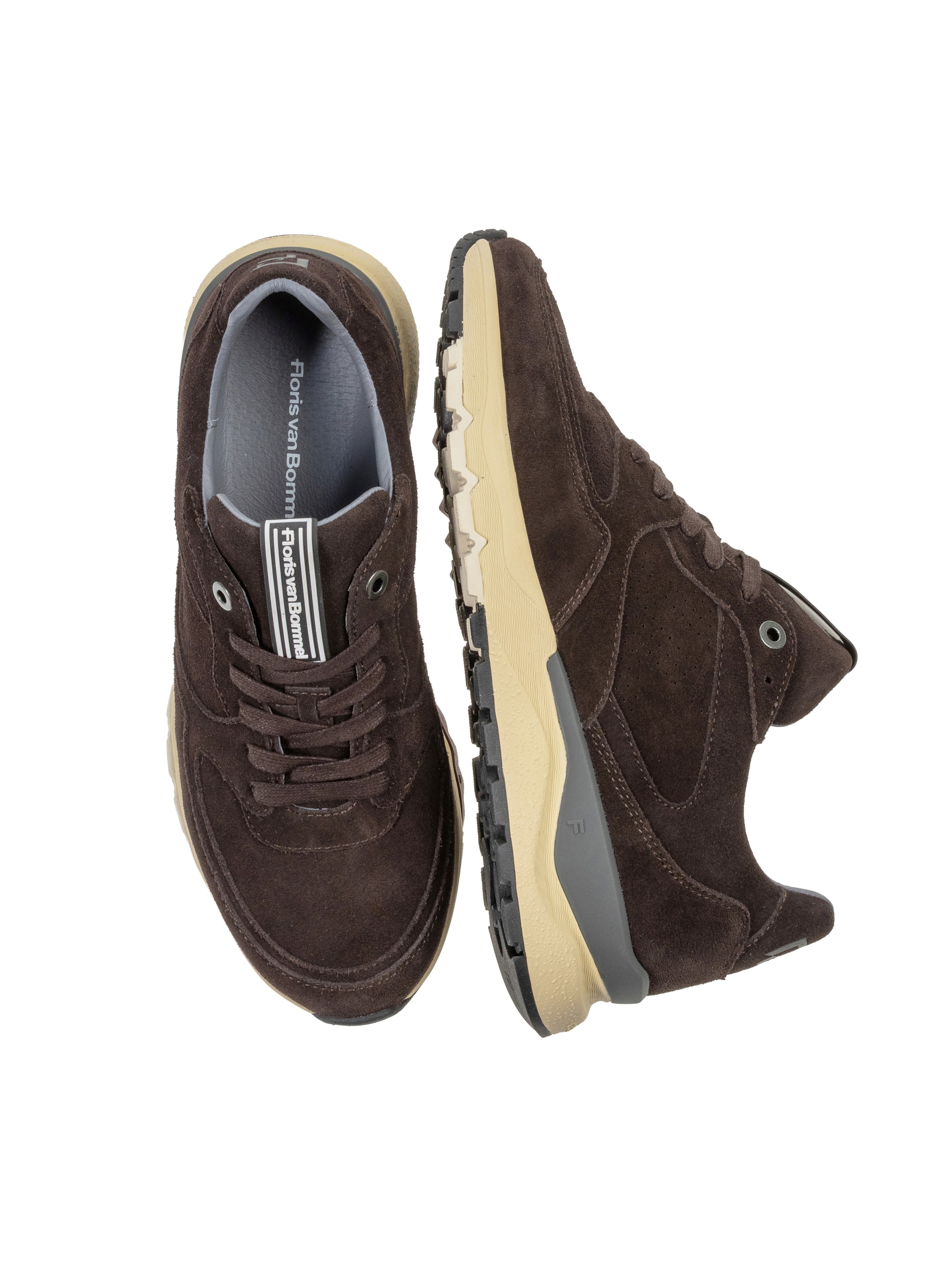 Sneaker bassa 'De Treener 07' di Floris van Bommel in marrone