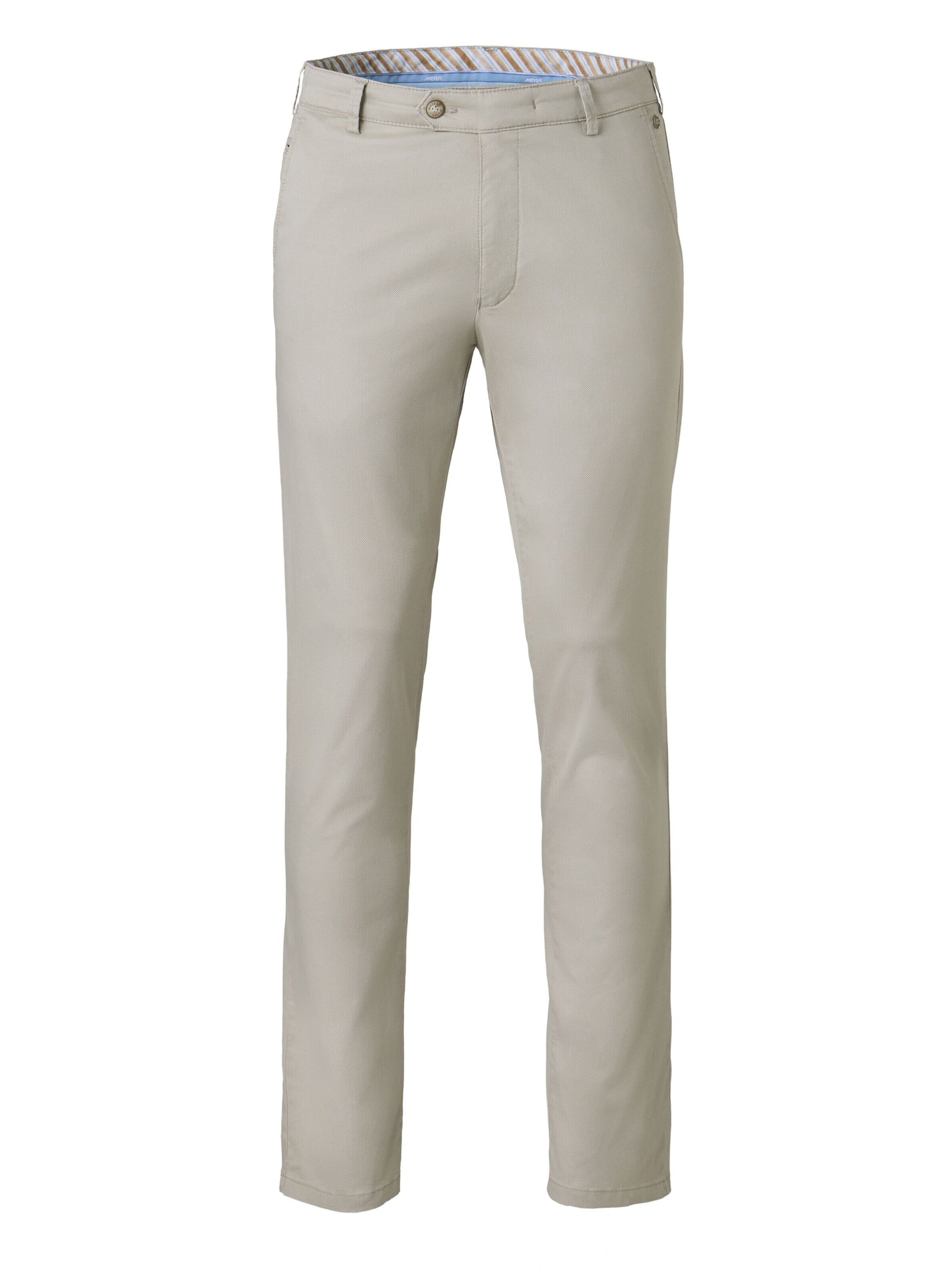 MEYER Chino 'Bonn 1-5075' in Wit: voorkant