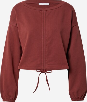 ABOUT YOU Sweatshirt 'Marina' in Bruin: voorkant