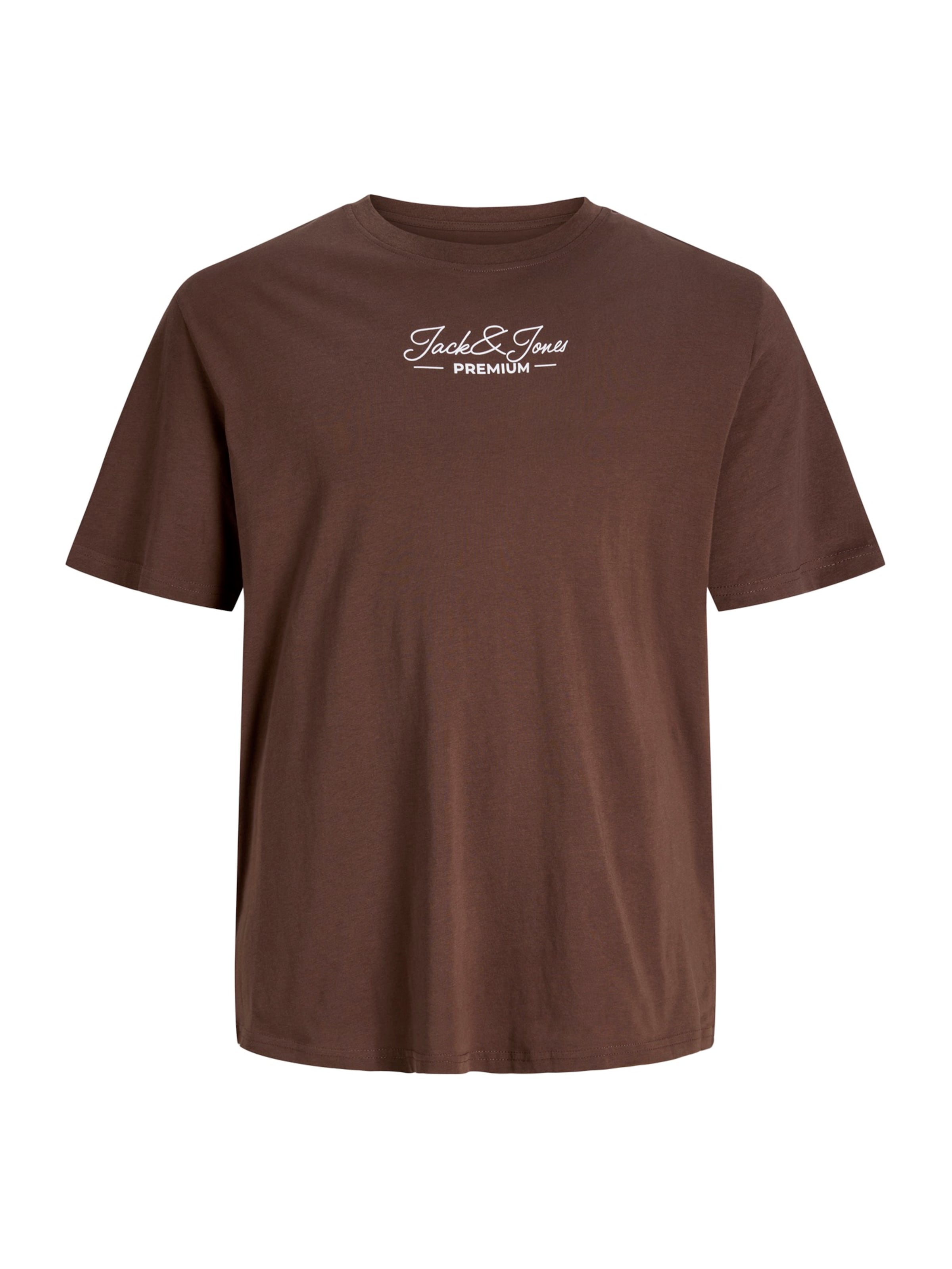 Jack & Jones Plus - Camiseta 'JPRBLALUCAS' en marrón: frente