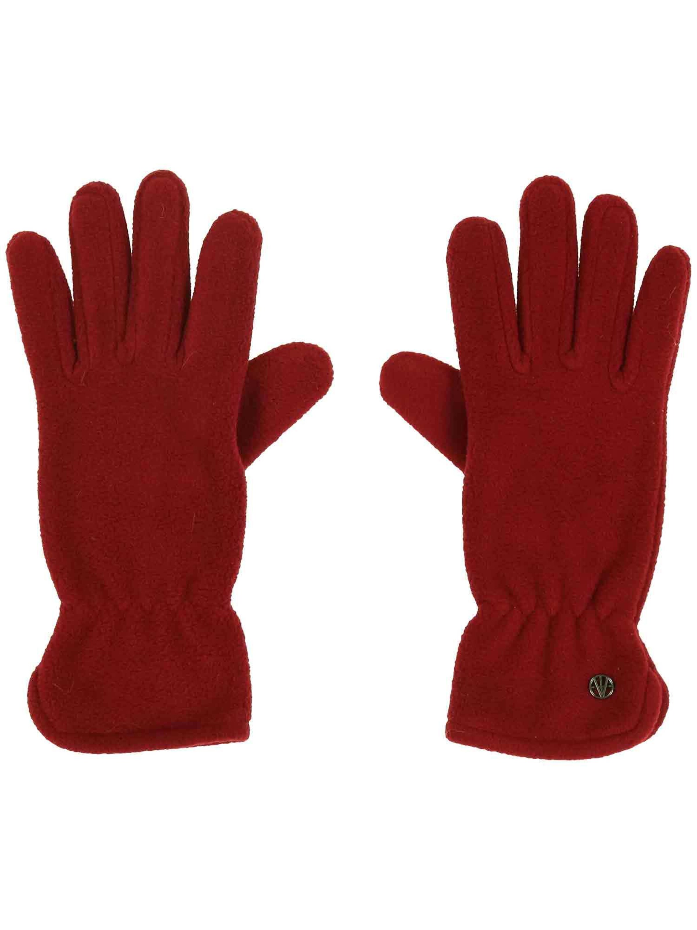 LOEVENICH Full Finger Gloves in Red