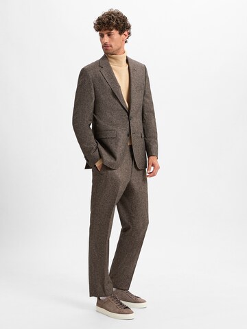 BOSS Regular fit Blazer 'H-Jasper-MM-C-243' in Brown