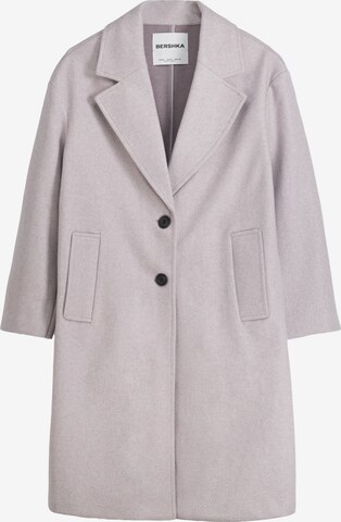 Manteau mi-saison Bershka en violet : devant