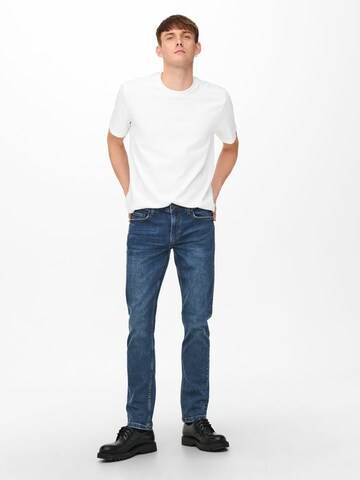 Only & Sons Skinny Jeans 'Loom' in Blau