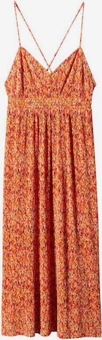 Rochie de vară de la MANGO pe portocaliu: față