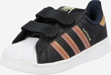 ADIDAS ORIGINALS - Sapatilhas 'Superstar' em preto: frente