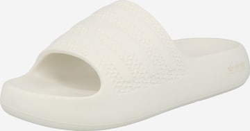 ADIDAS ORIGINALS Pantoletter 'Adilette Ayoon' i hvit: forside