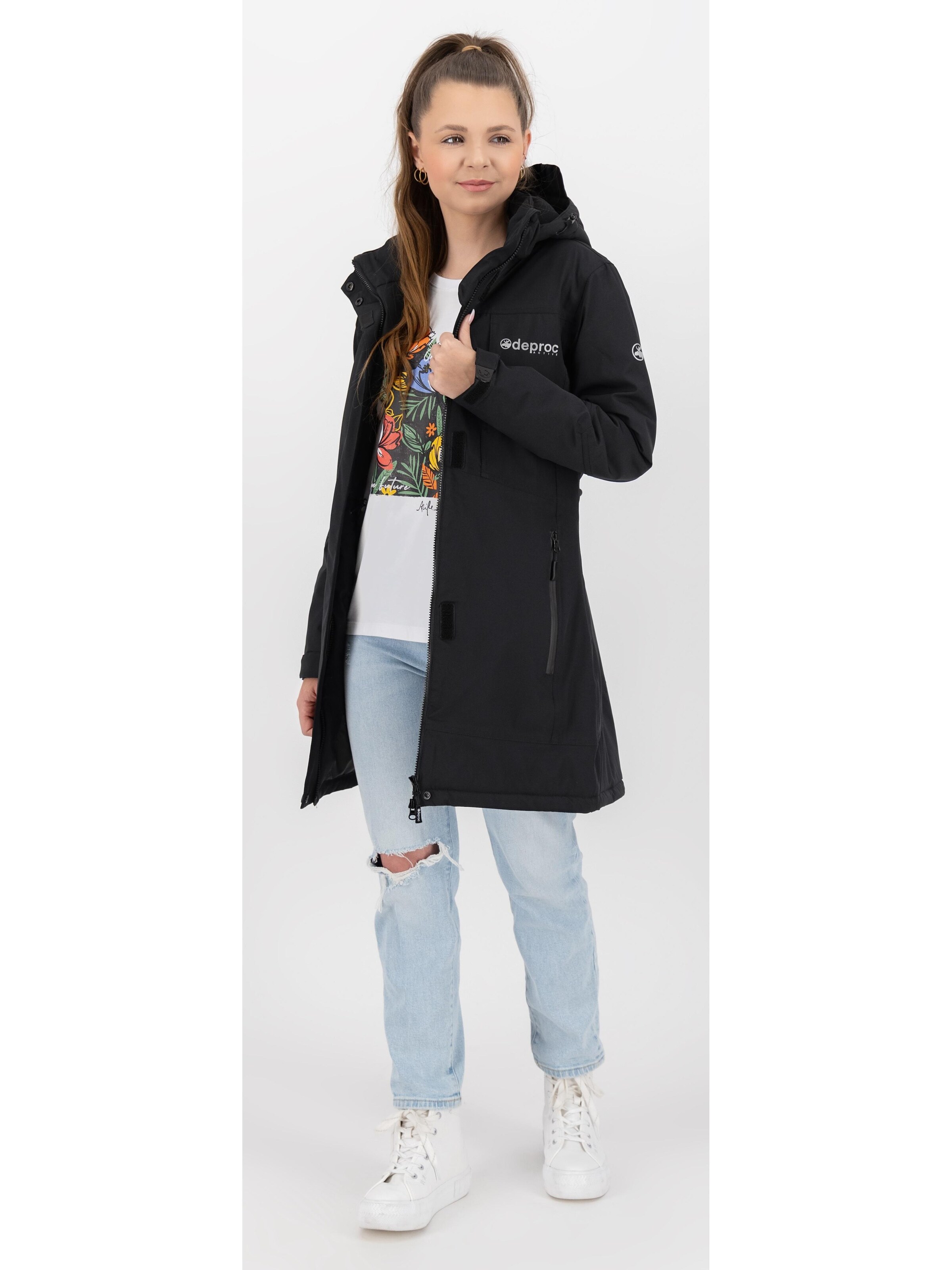 deproc Winterjacke 'MONTREAL WMN'‌‌‌‌‌‌‌‌‌‌ in Schwarz