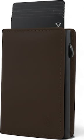 Akaroa Wallet 'Slim Wallet Pelle II' in Brown: front