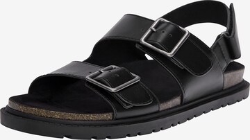 Pull&Bear Sandalen in Zwart: voorkant