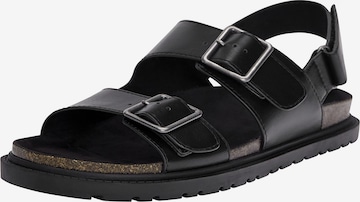 Pull&Bear Sandaalit värissä musta: edessä
