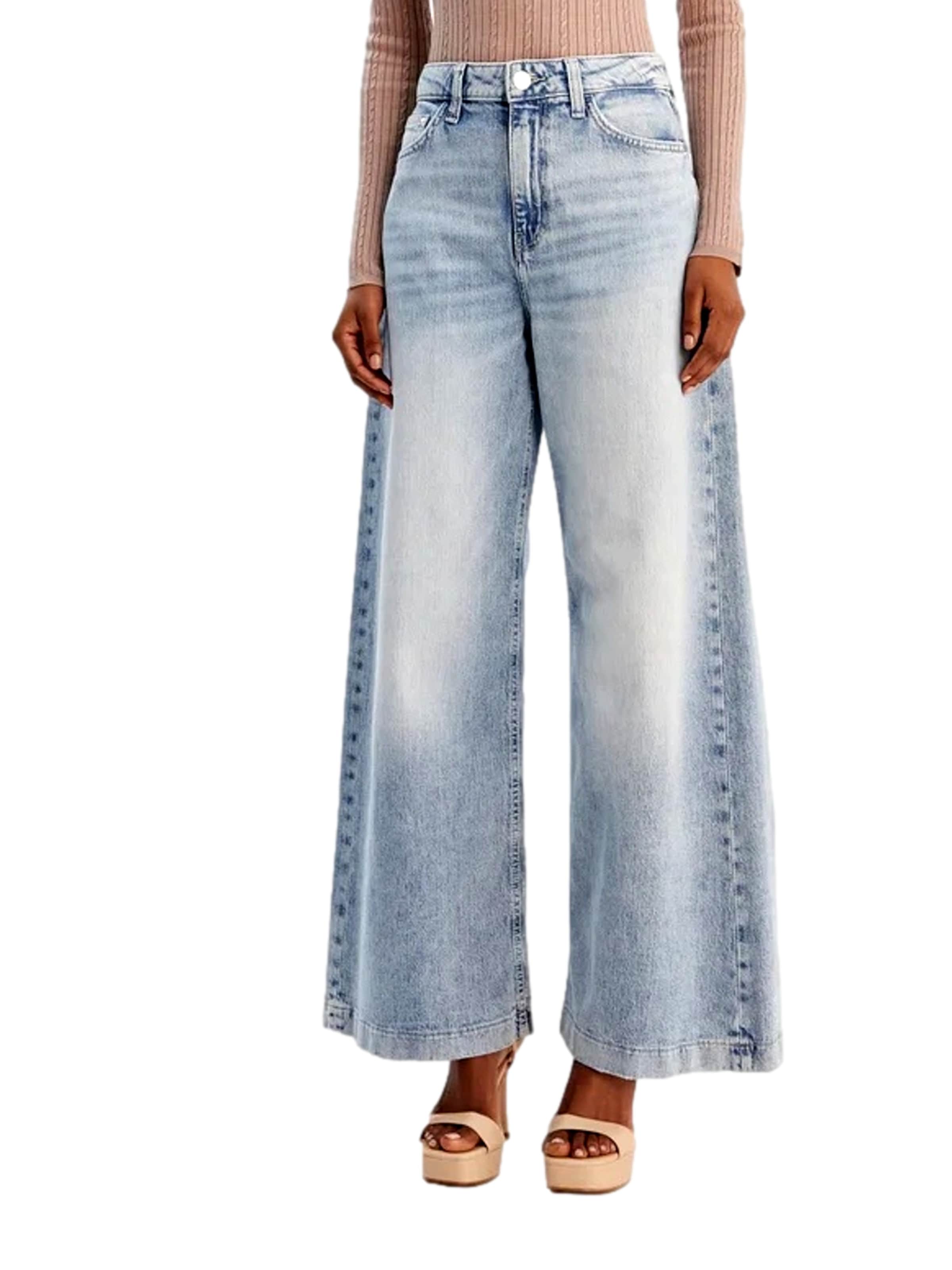 évasé Jean GUESS en bleu : devant