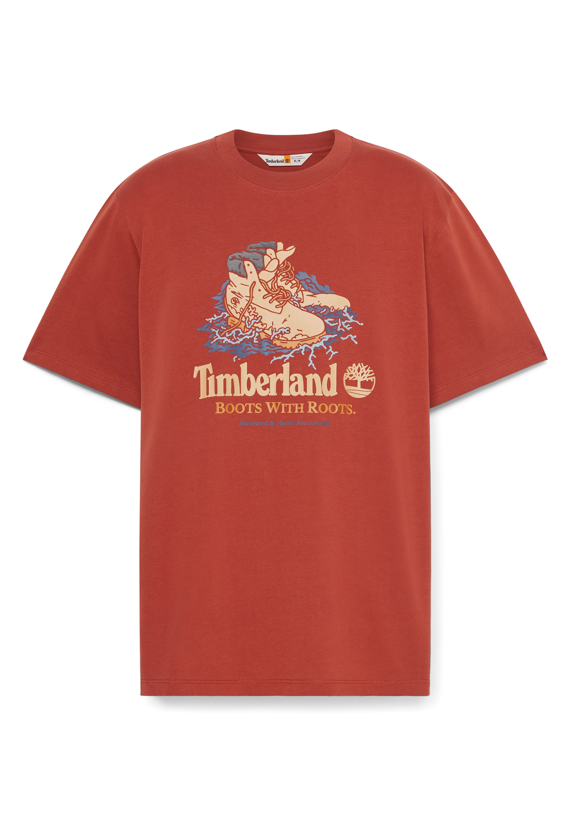 TIMBERLAND Tričko - Oranžová: predná strana