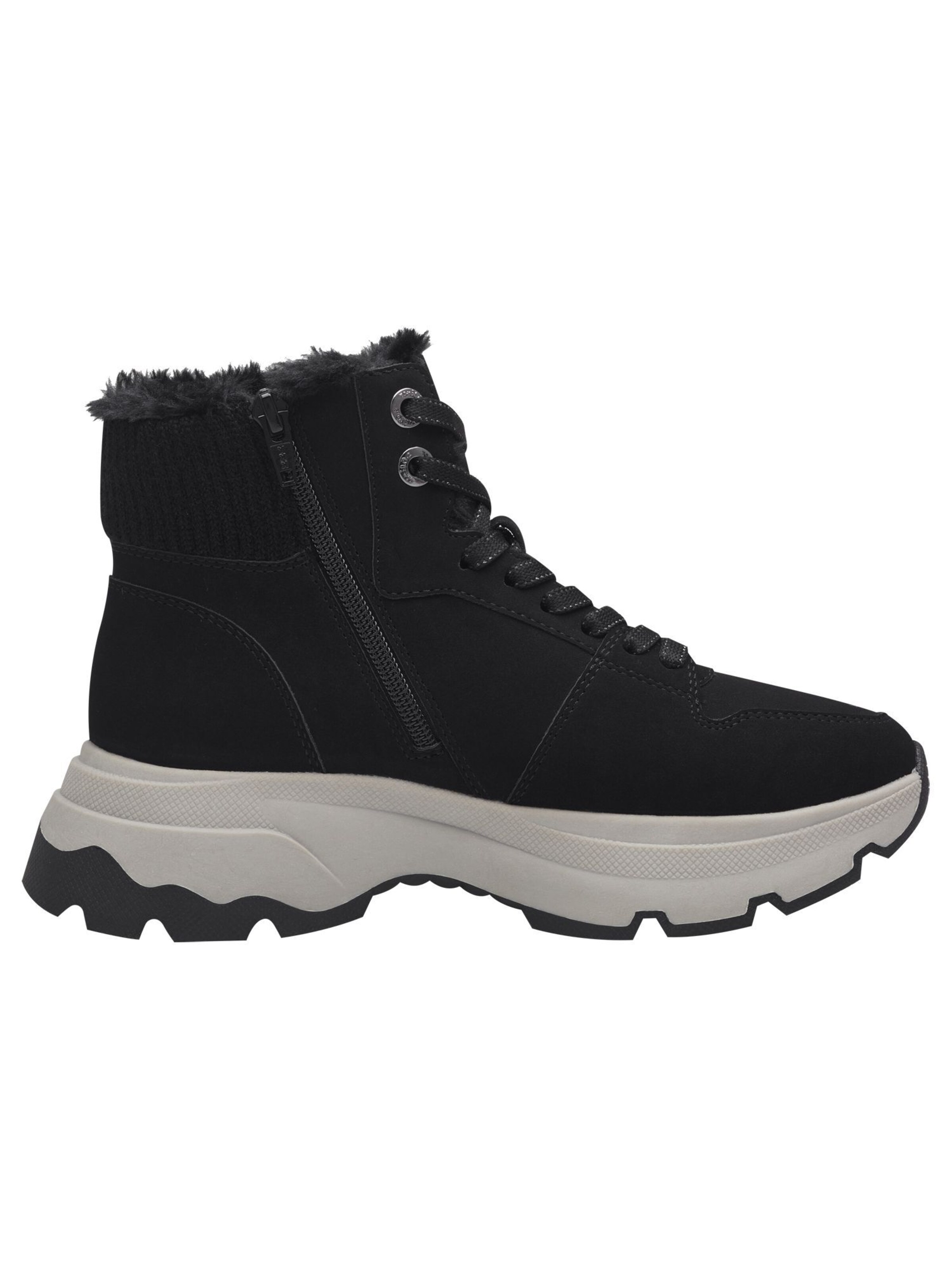 s.Oliver Schnürstiefelette in Schwarz